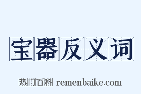 宝器反义词是什么意思的图片